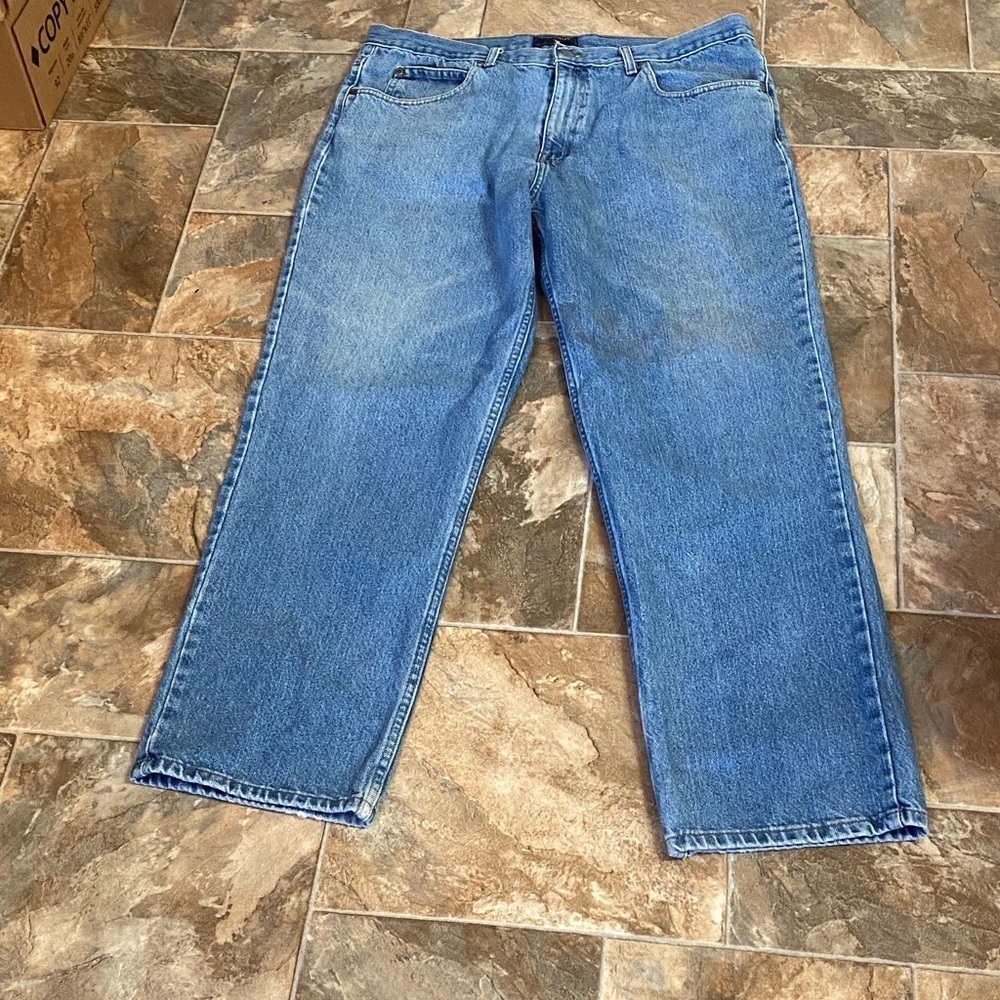 Saddlebred Men's Straight 38” X 31” Blue Jeans Western or Work Wear